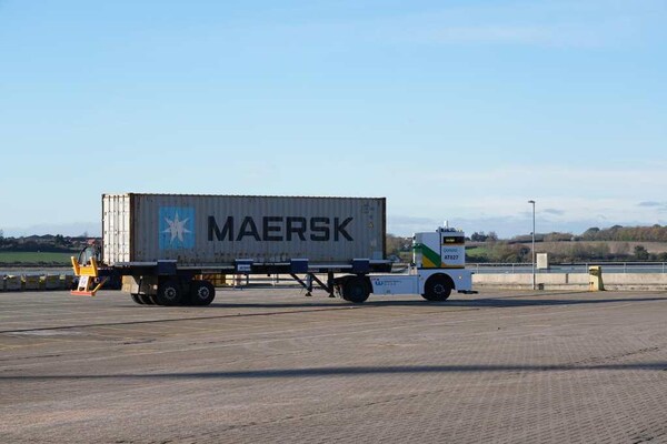 图：无人驾驶卡车q-truck现场showcase