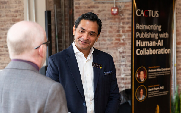 paperpal母公司cactus ceo akhilesh ayer先生参会并发表讲话