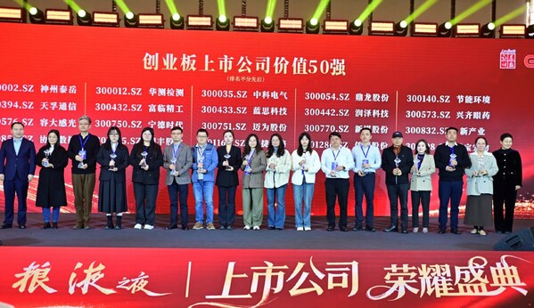 神州泰岳董事会秘书张开彦（左三）上台领奖