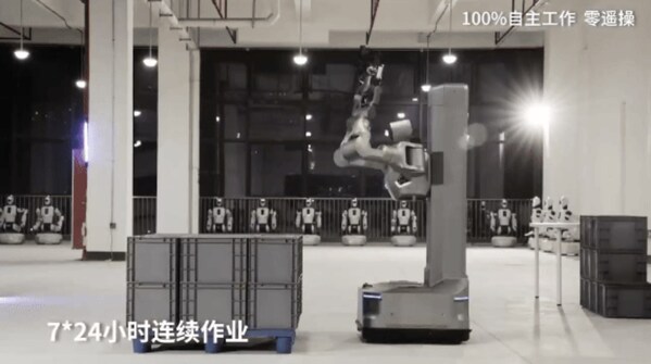 银河通用具身智能重载机器人galbot s1可实现自主换电实现7×24小时连续运转工作 银河通用具身智能重载机器人galbot s1可实现自主换电实现7×24小时连续运转工作