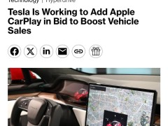 特斯拉接入carplay：有限让步满足用户需求，难敌中国智能座舱硬实力